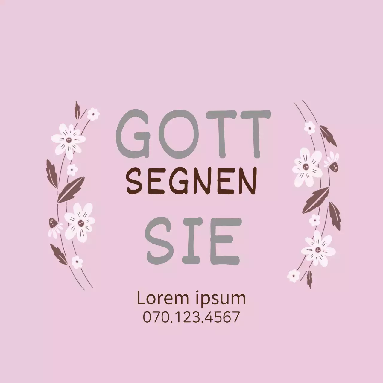 Mauve Kalligraphie Briefpapier Kirche