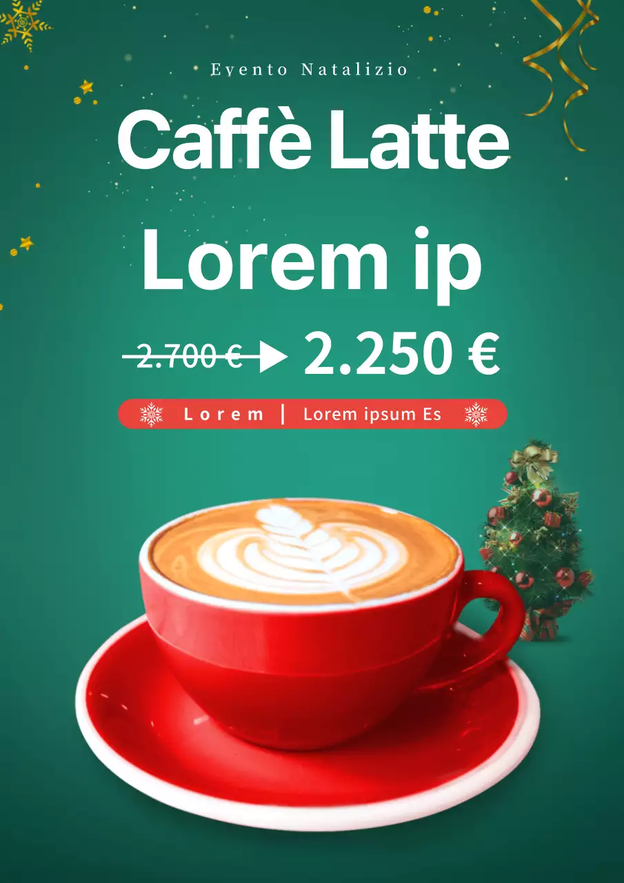 verde rosso foto Natale caffè pubblicità