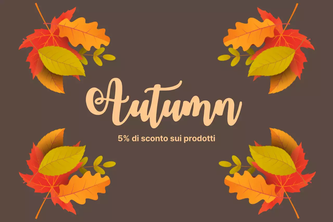 5% di sconto sui prodotti