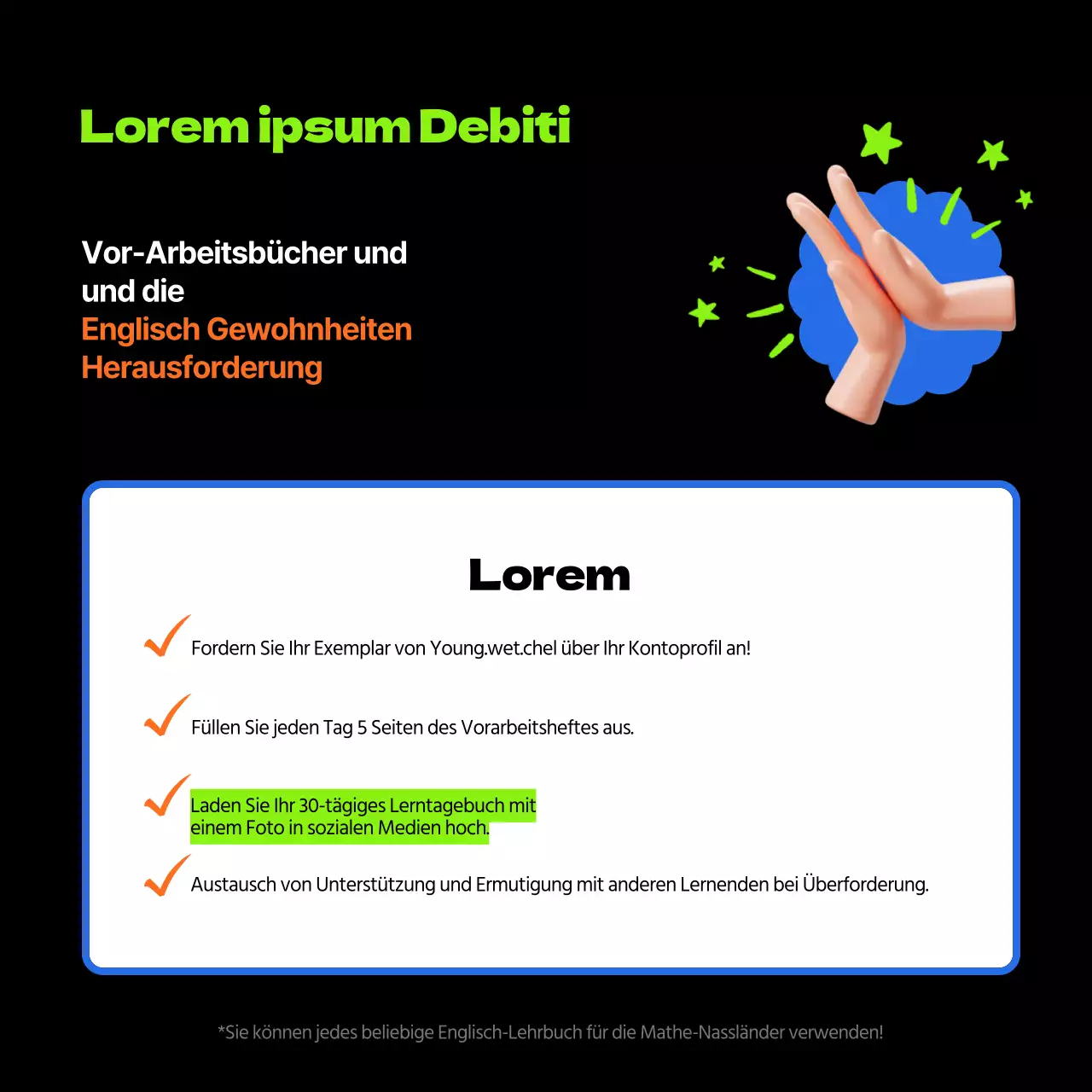 Eine einfache Herausforderung mit einem schwarzen 3D-Thema (CardNews)