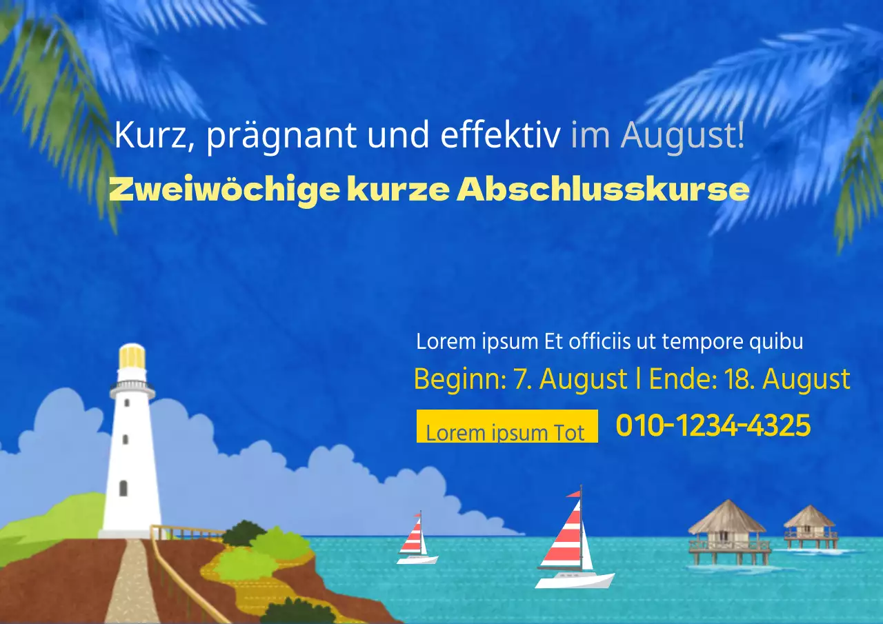 Zweiwöchige kurze Abschlusskurse