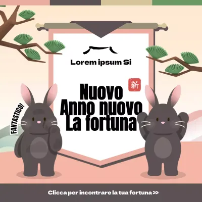 Un simpatico concetto con una vivace tonalità di rosa Per vedere la vostra fortuna per il nuovo anno