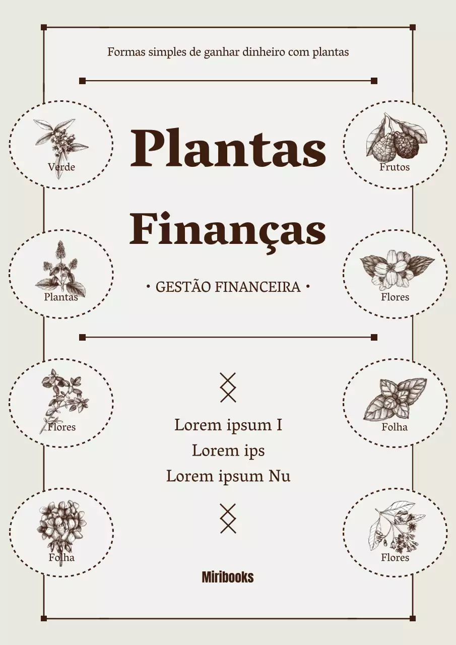 Financiamento de plantas em bege