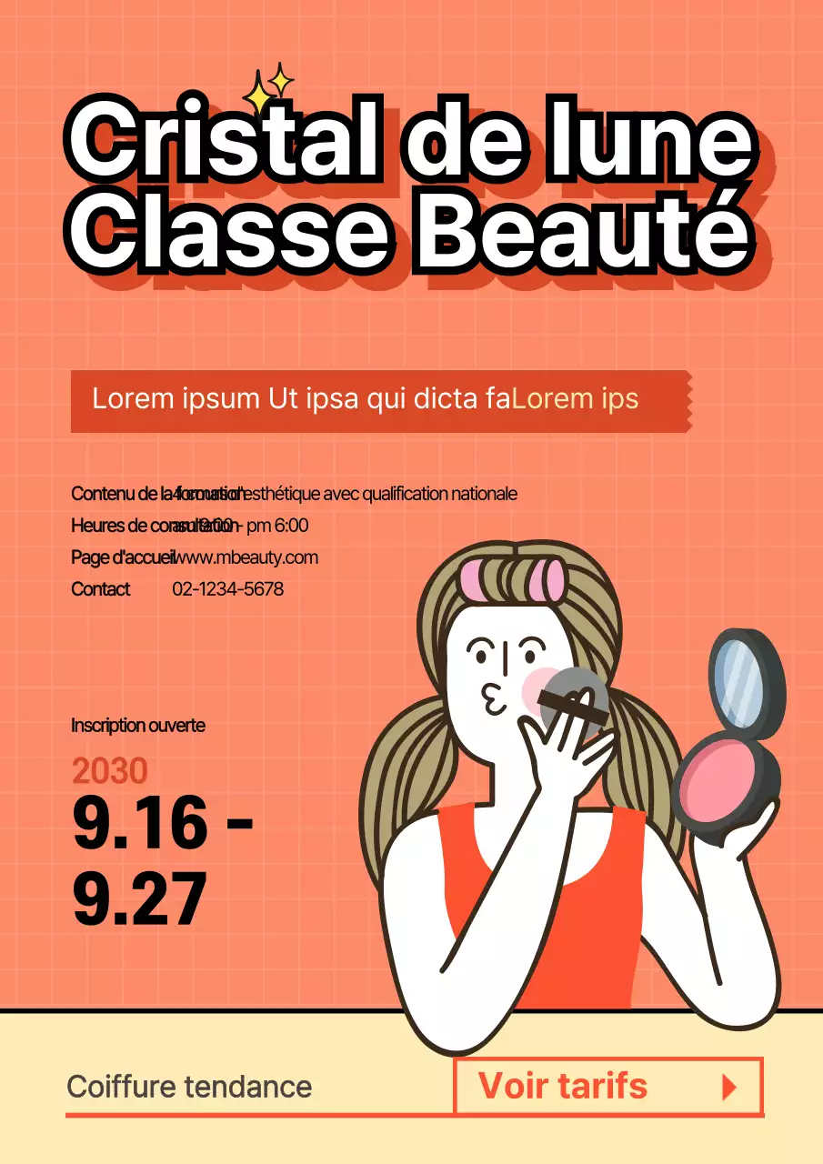 Cours de beauté