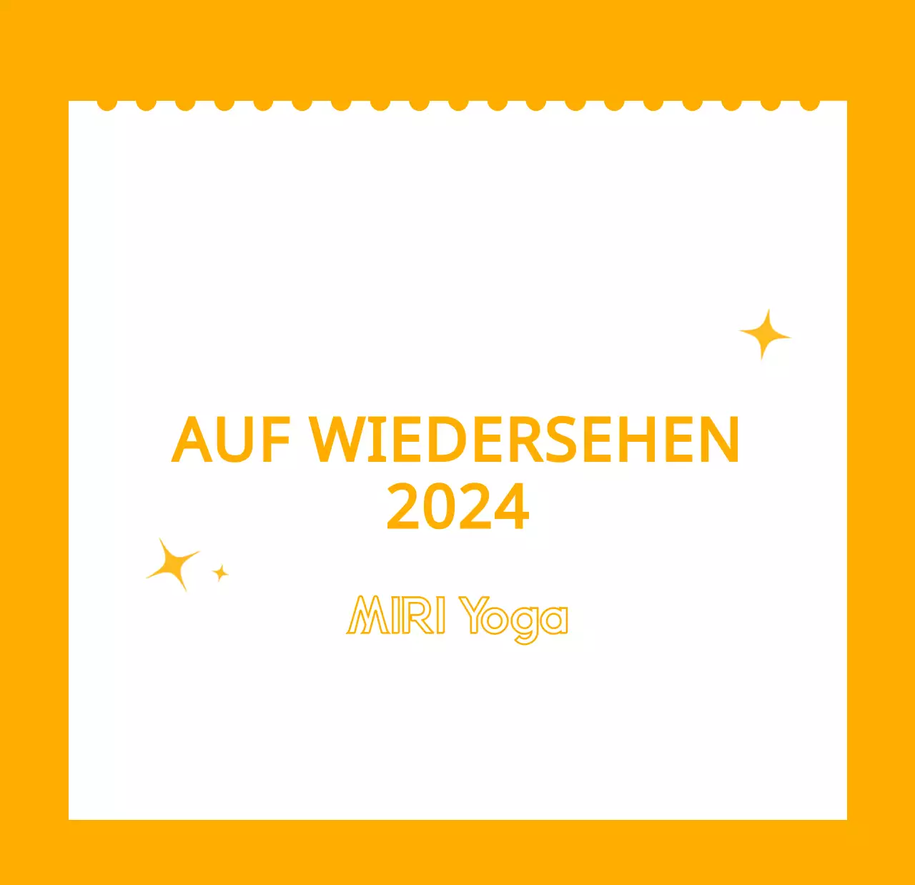Orangefarbene Kalender zum Verschenken bei der Werbung für Ihr Yogastudio