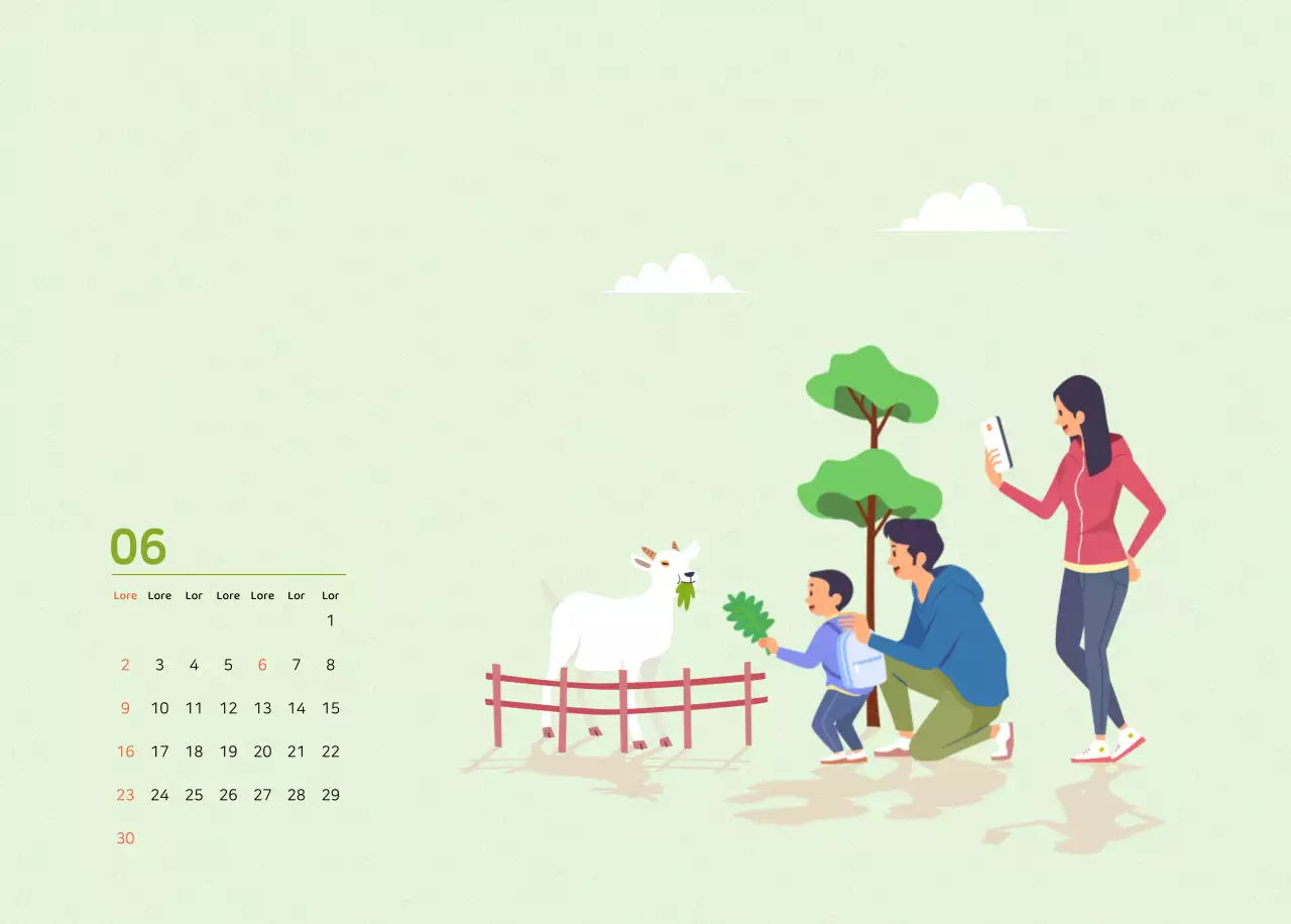 Veelkleurig familie-illustratieconcept