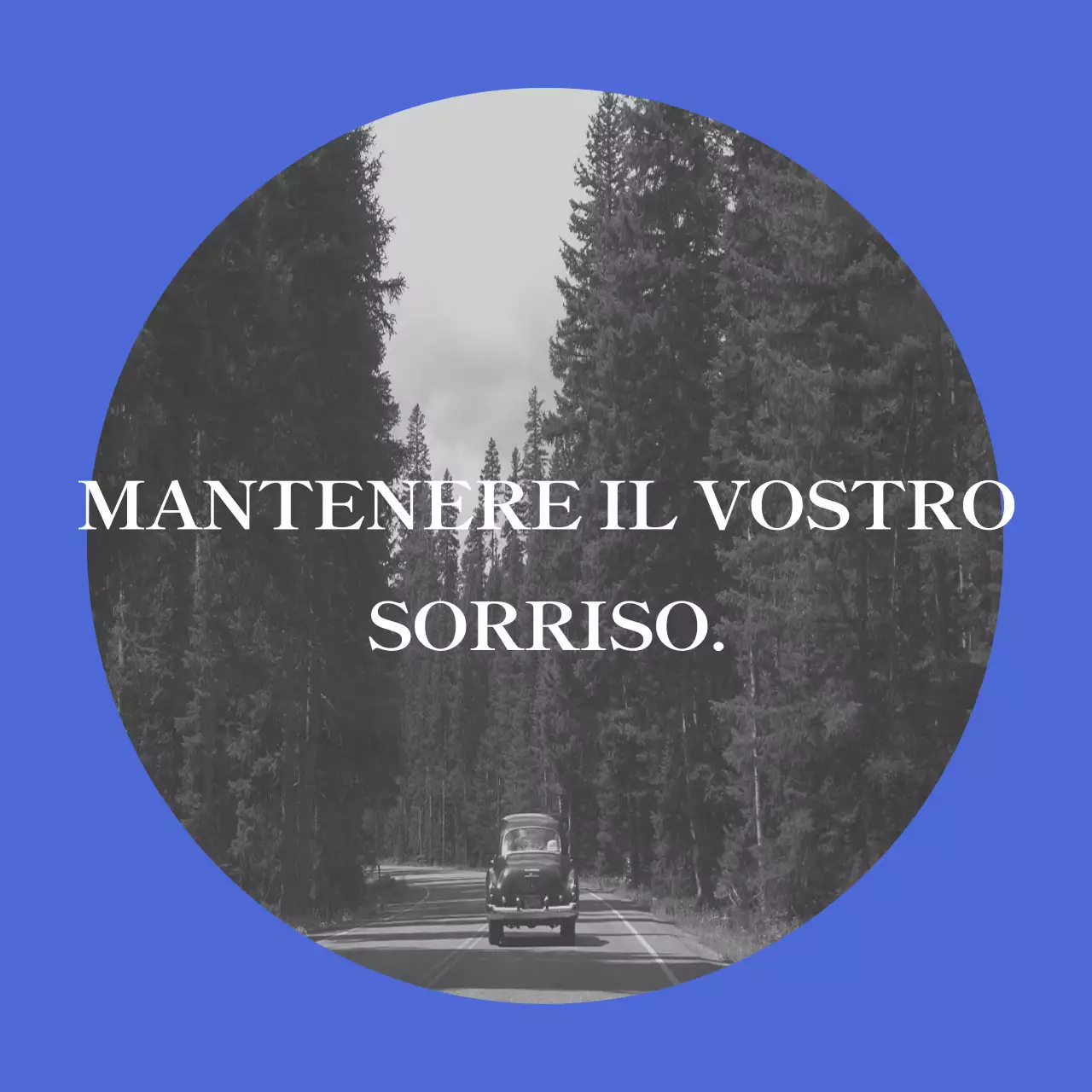 Merce sentimentale con foto in blu e bianco e nero