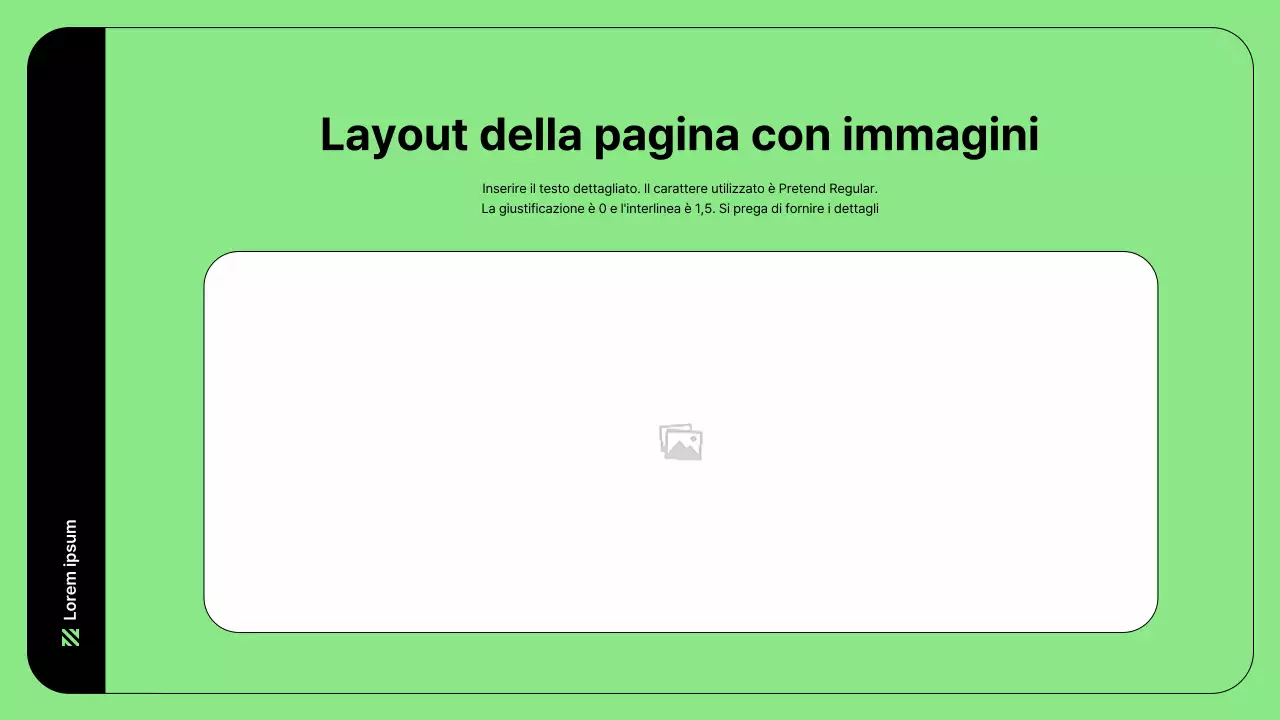 Illustrazione aziendale con linee semplici in verde