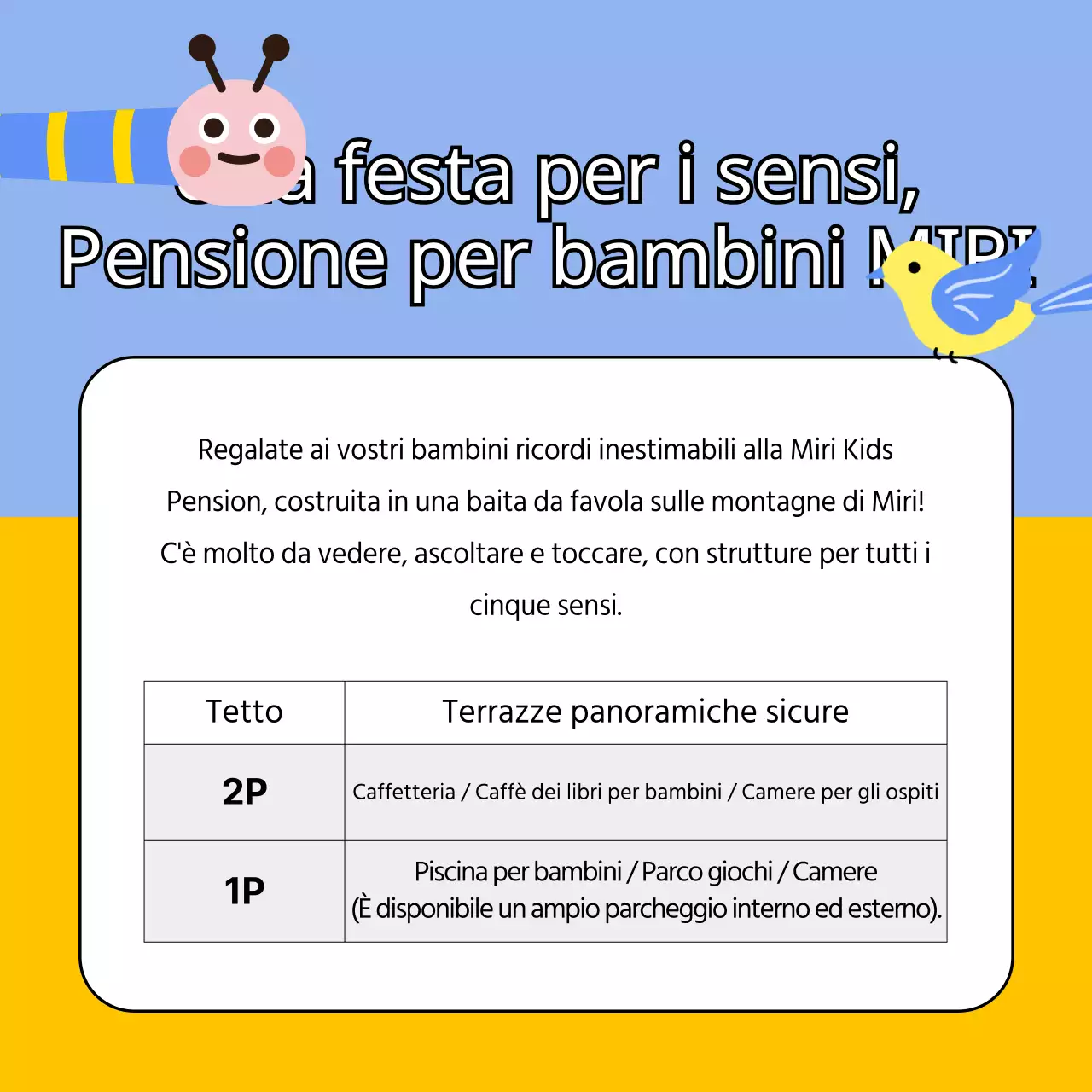 Luoghi di soggiorno simpatici, colorati e adatti ai bambini