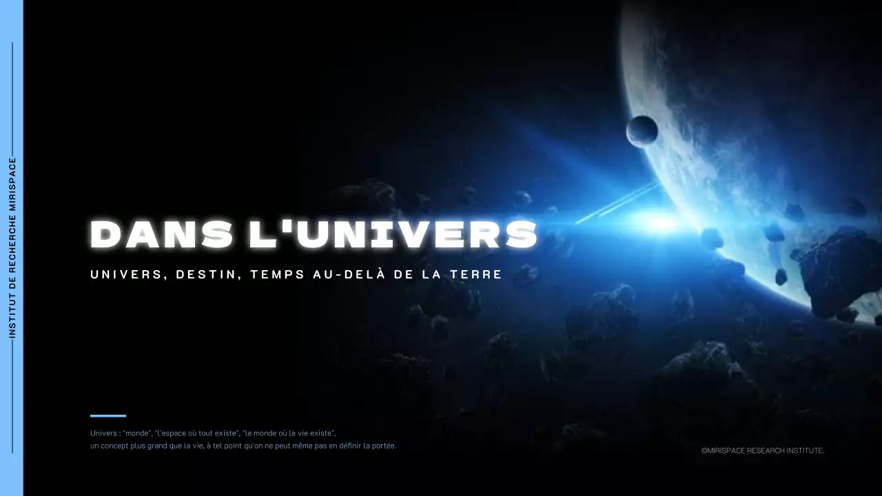 Thème de l'espace avec des photos de l'espace sur fond noir