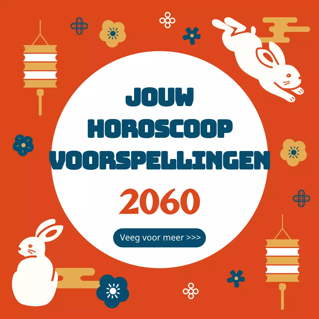 Promotie-inhoud voor nieuwjaarsgeluk met een grafisch gevoel in roodgoudkleur