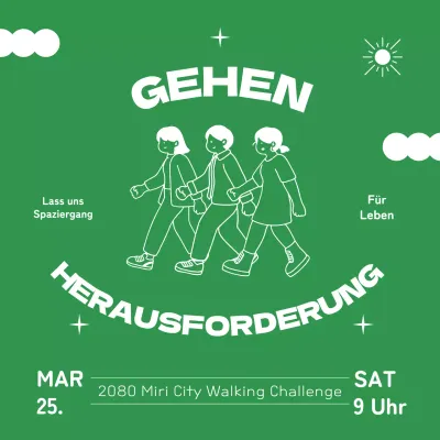 Grün-weißer Frühlingsspaziergang Veranstaltungsankündigung Veranstaltungsplatz