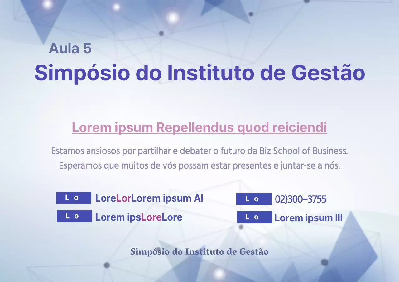 Seminários empresariais
