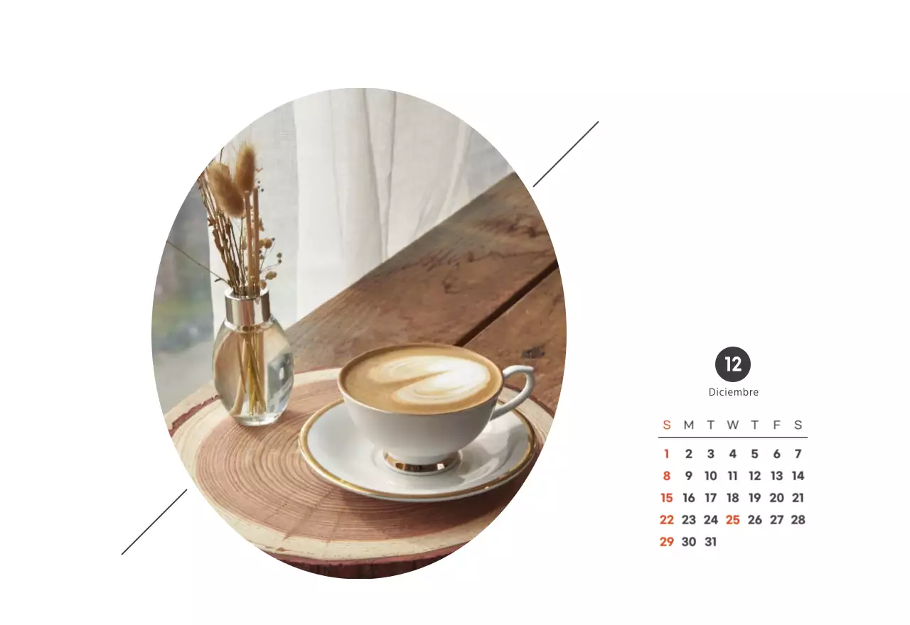 Un café sentimental blanco y marrón