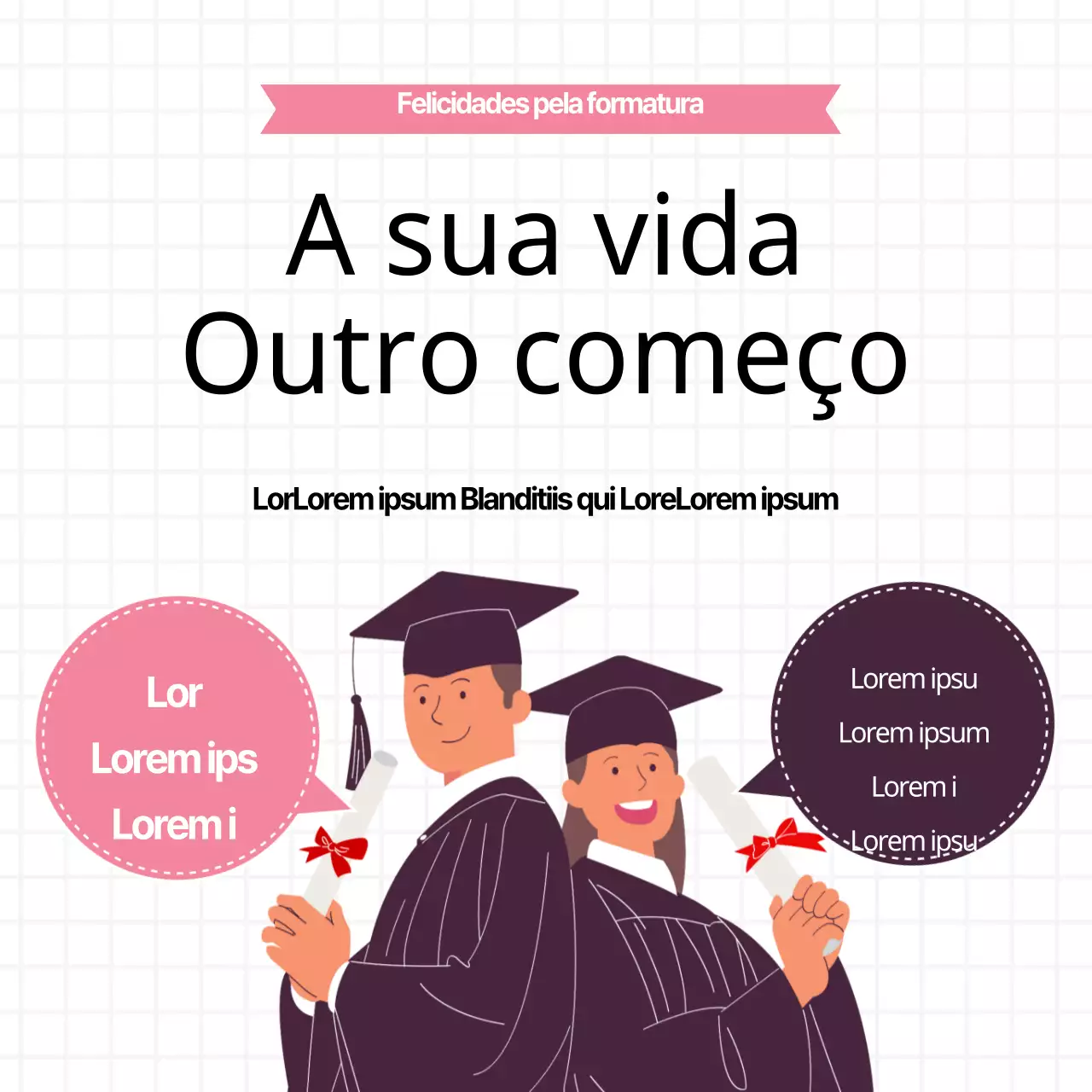 Parabéns pela vossa formatura