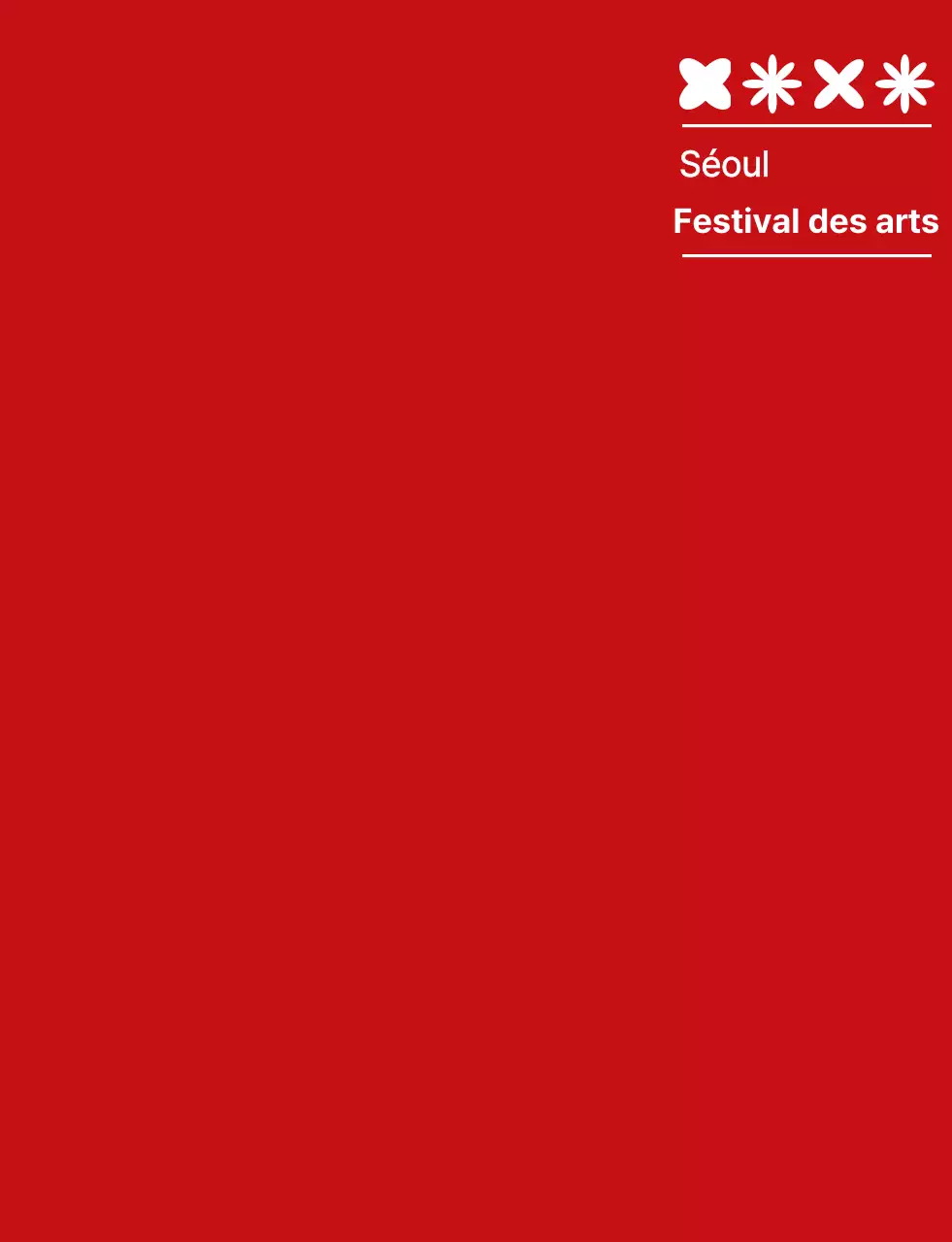 rouge et blanc simple festival des arts symbole logo style festival culturel personnel