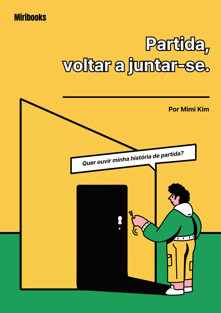 Ensaio de saída com conceito de abertura de porta amarelo e verde