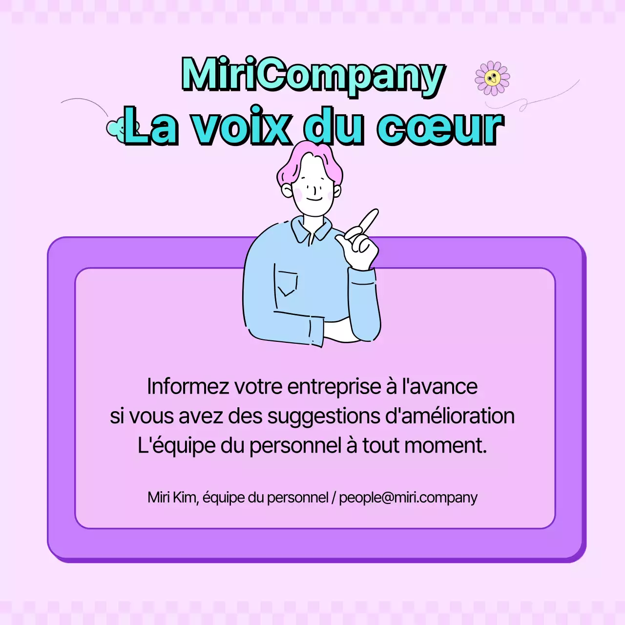 Jeu d'équilibre pour employé de bureau rose, violet et menthe CardNews