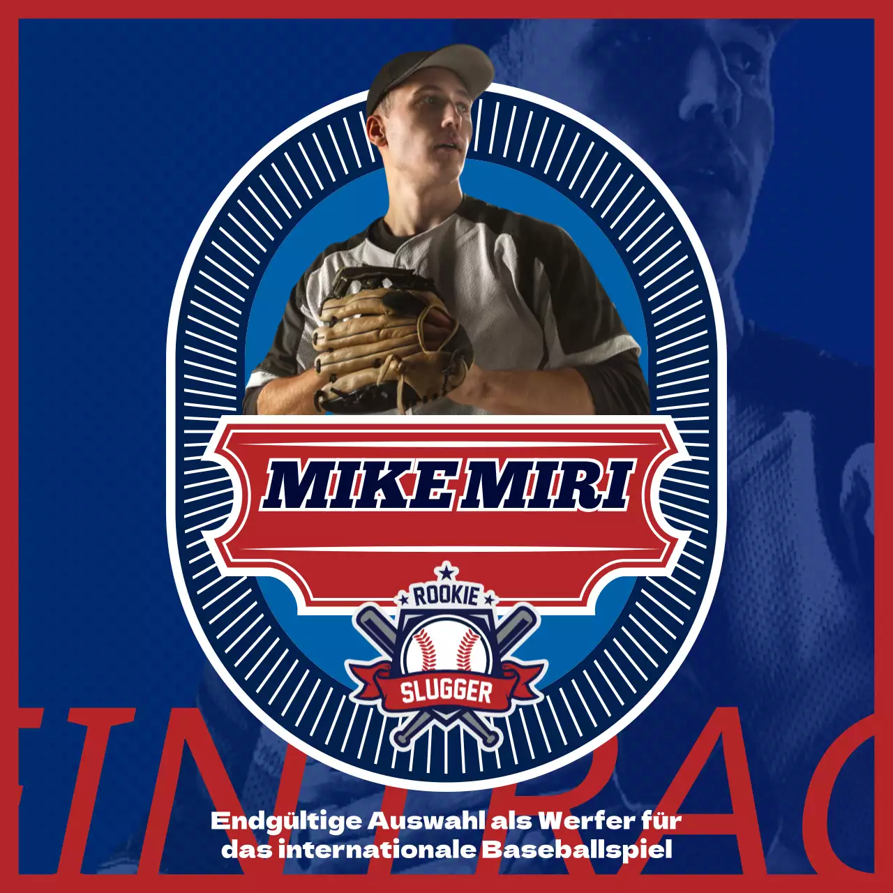 Förderung der endgültigen Baseball-Auswahlen der Rot-Blauen