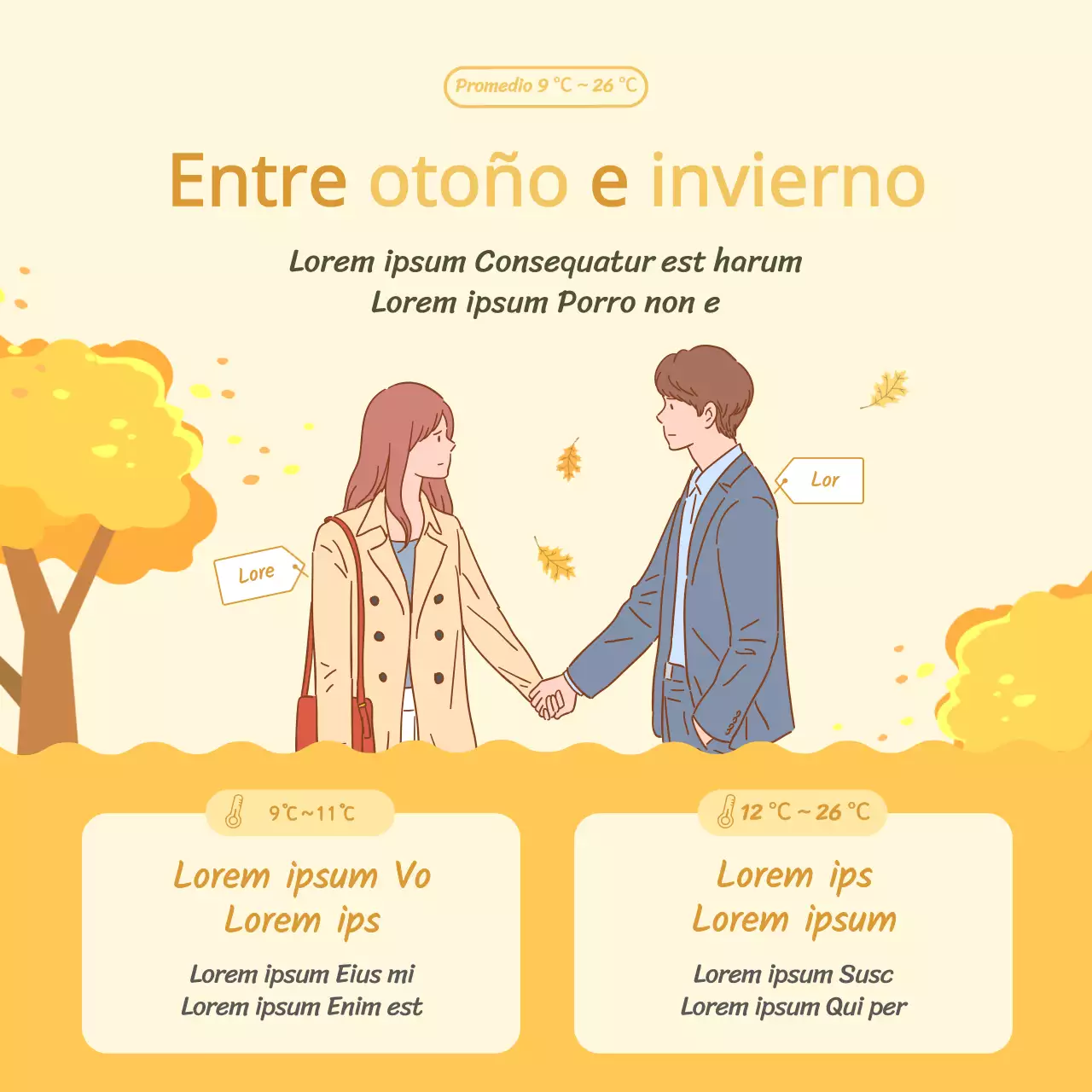 Vestido de amarillo y chartreuse CardNews