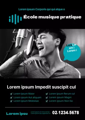 École de musique_Affiche de cérémonie