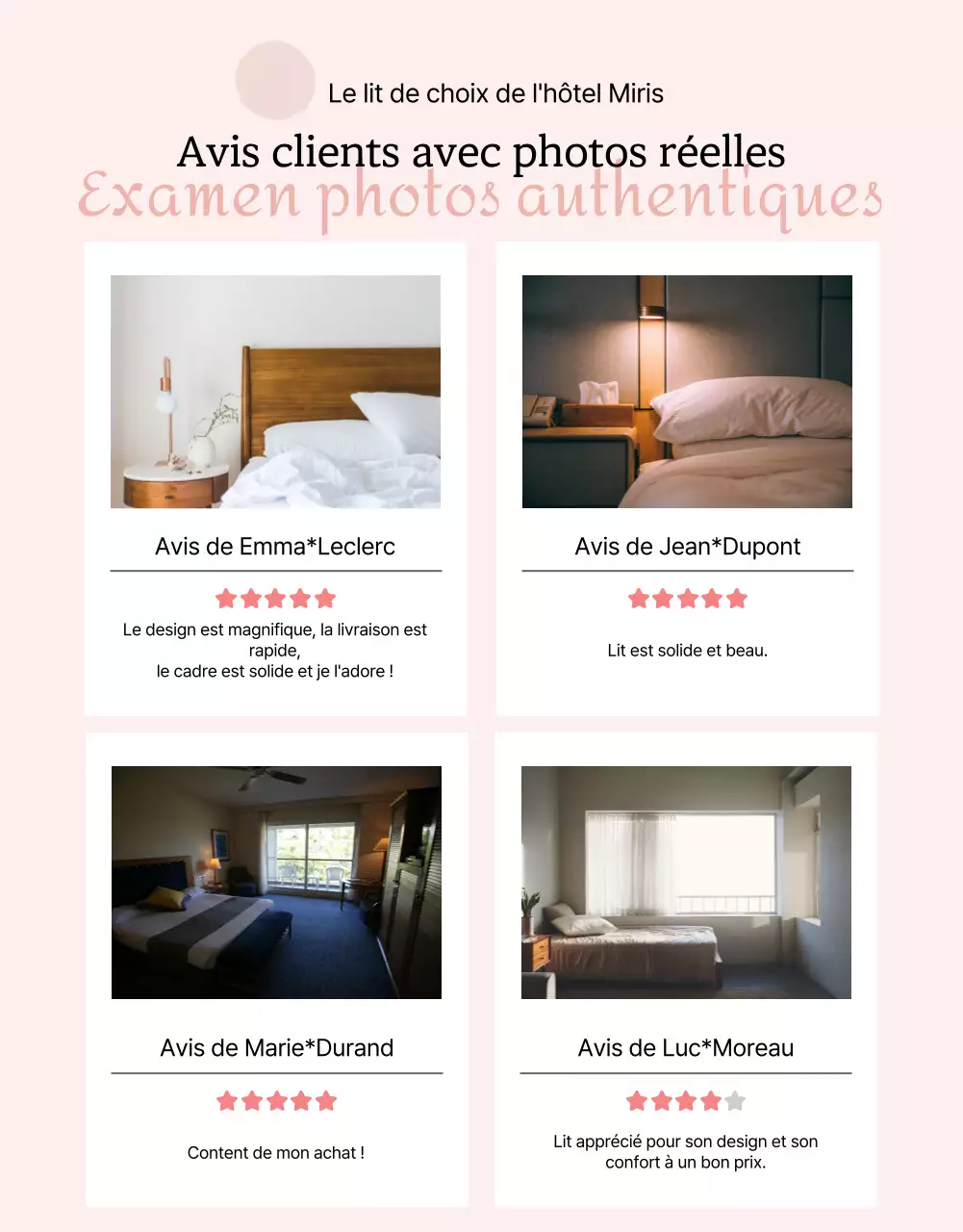 Promouvoir un mariage rose apaisant page détaillée