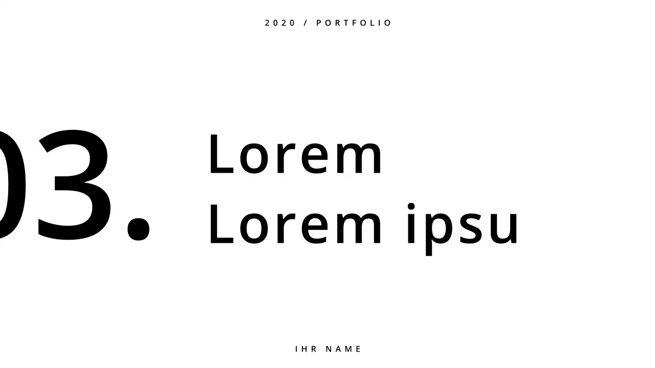 Eine einfache Mappe in Weiß und Schwarz