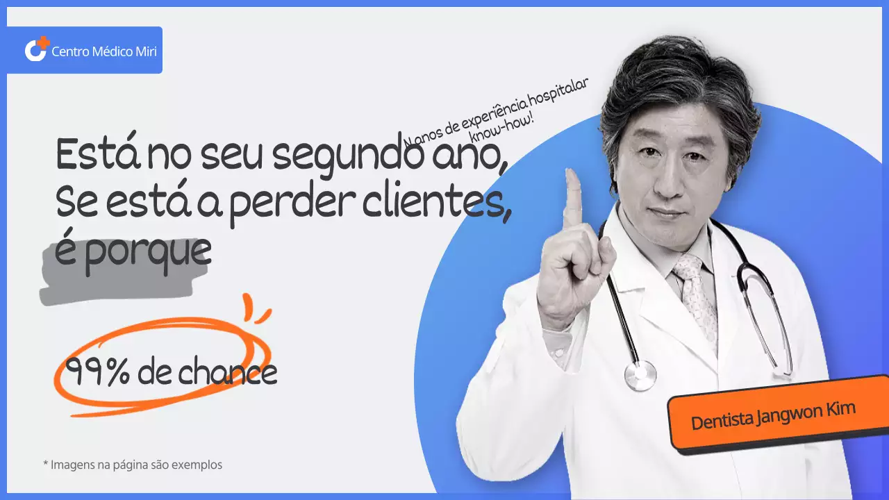 Miniatura simples de marketing hospitalar do YouTube a azul.