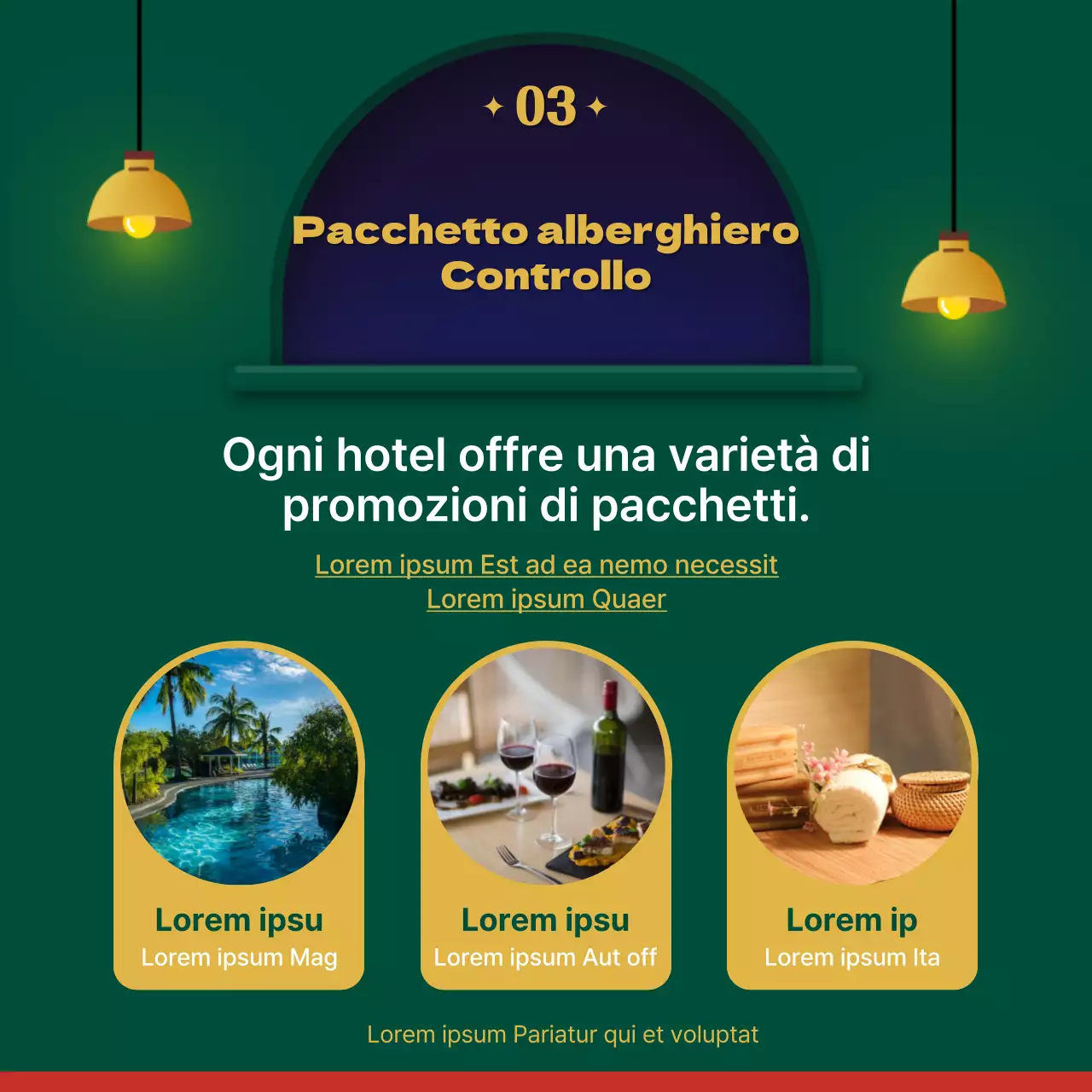 Raccomandazioni di pacchetti alberghieri a tema verde