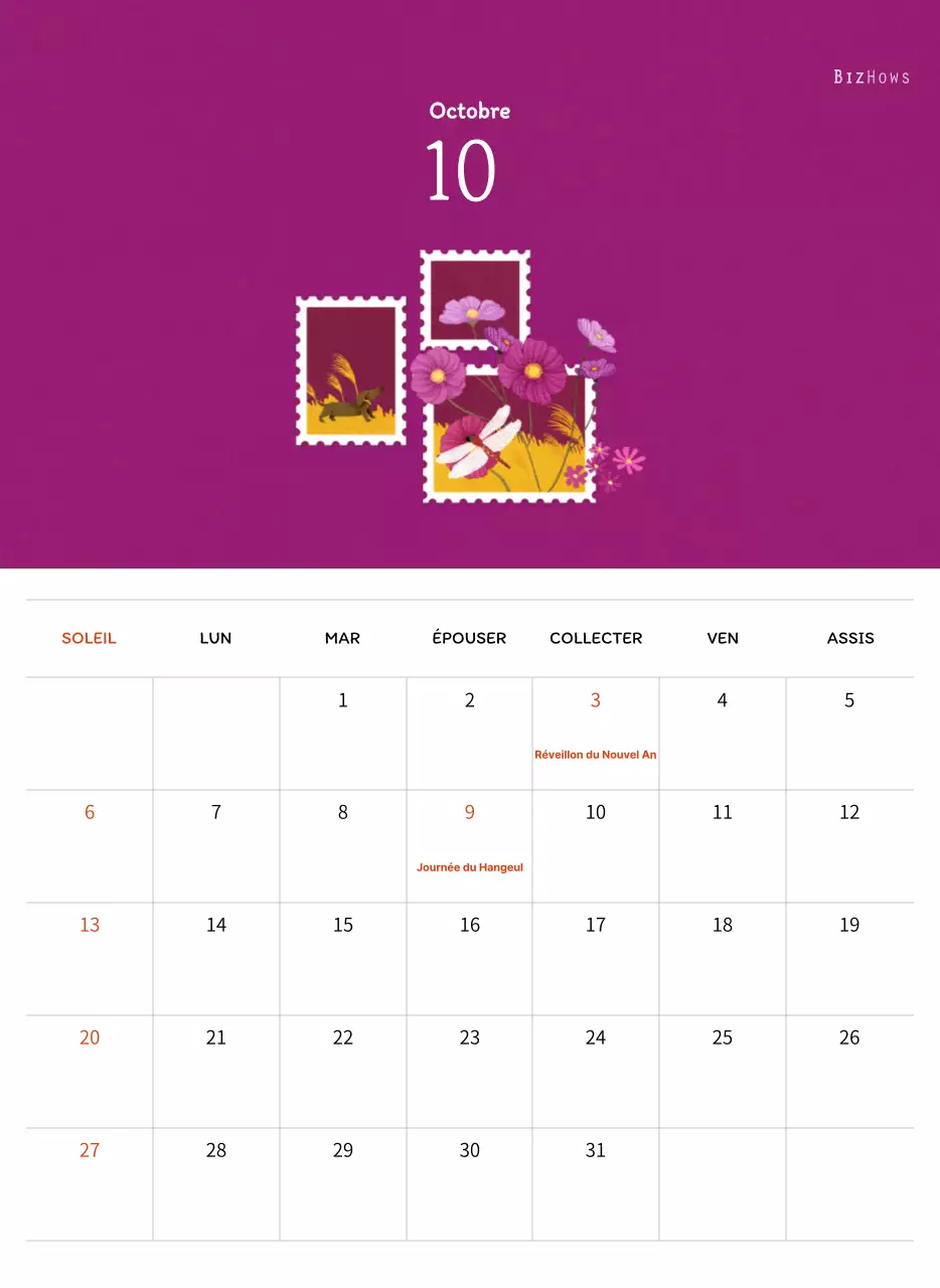 Illustrations de timbres avec un concept chaleureux