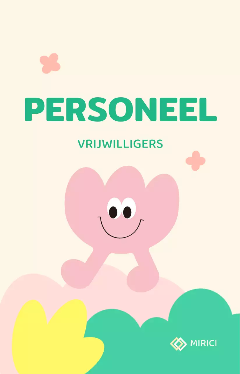 Een kleurrijk en schattig campagneprofiel in de stijl van karakterillustraties