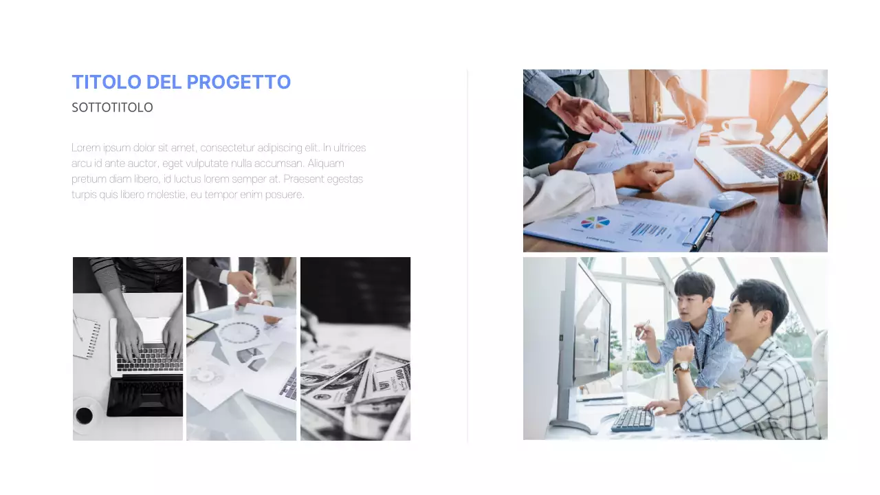 Portafoglio sviluppatori in blu