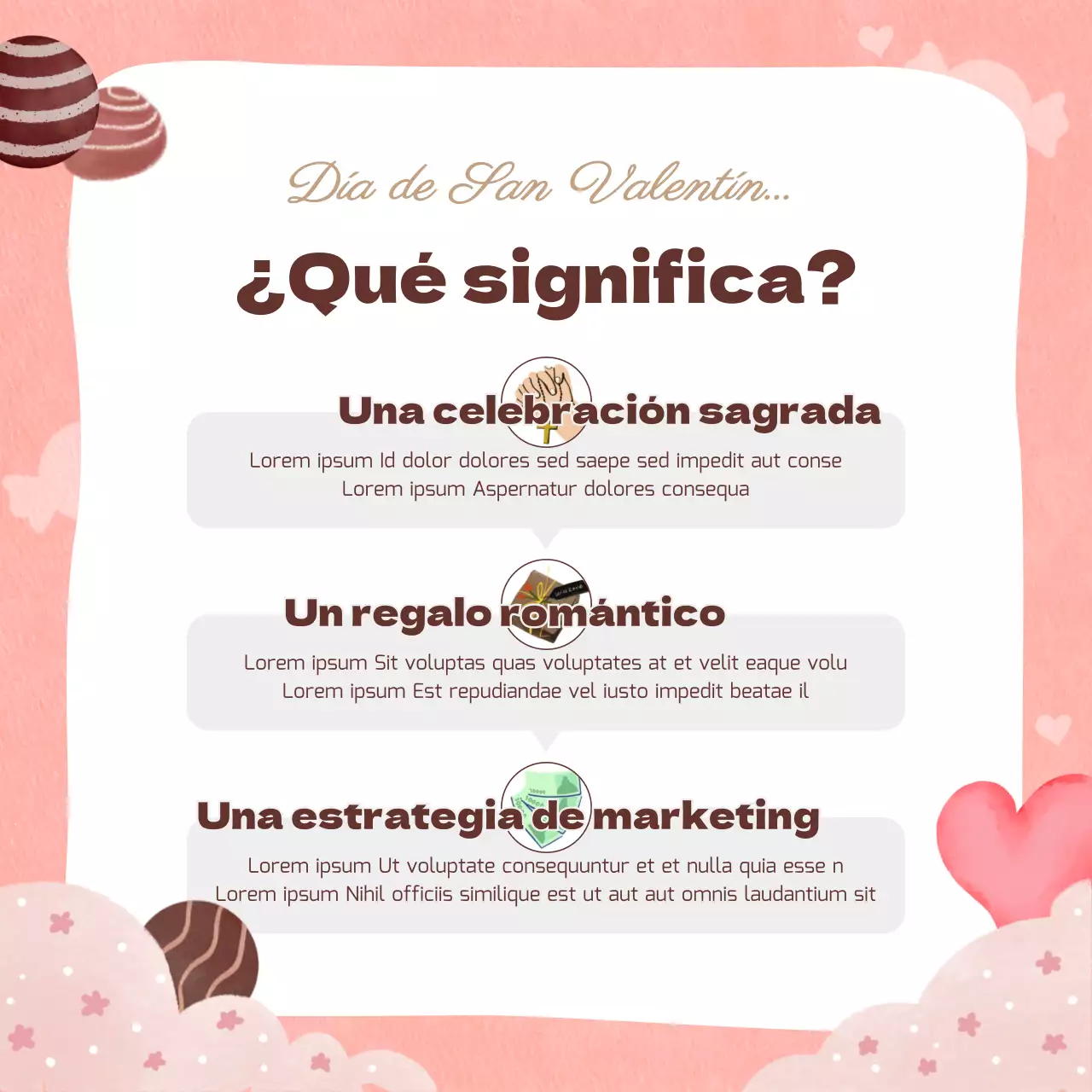 Tema de San Valentín con tono rosa lindo y cálido concepto de dibujo a mano