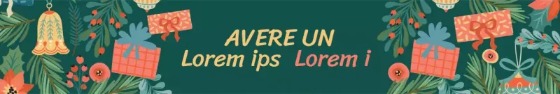 Regali di Natale illustrati in verde