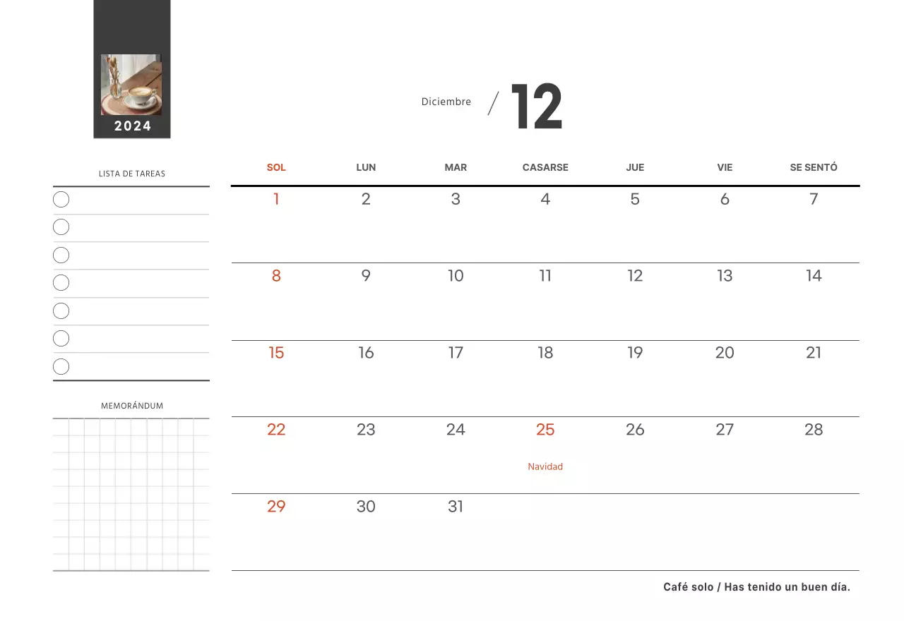 Un café sentimental blanco y marrón