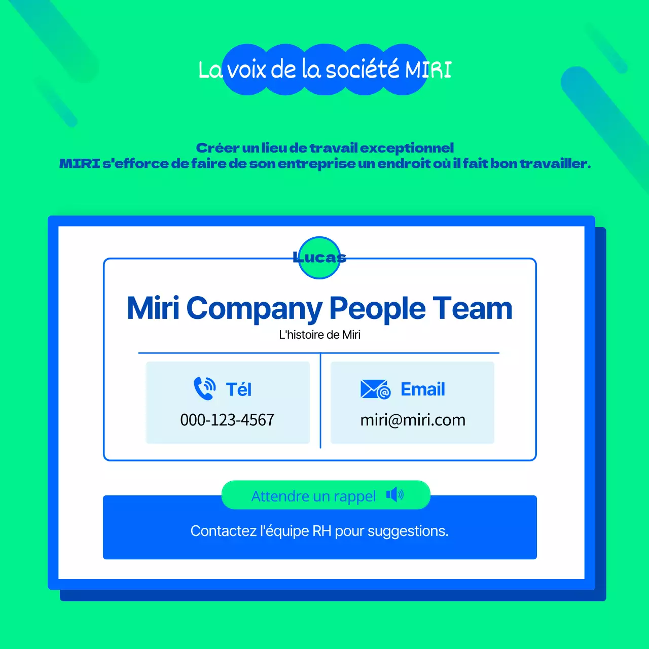 Introduire un régime d'avantages sociaux bleu et vert (CardNews)