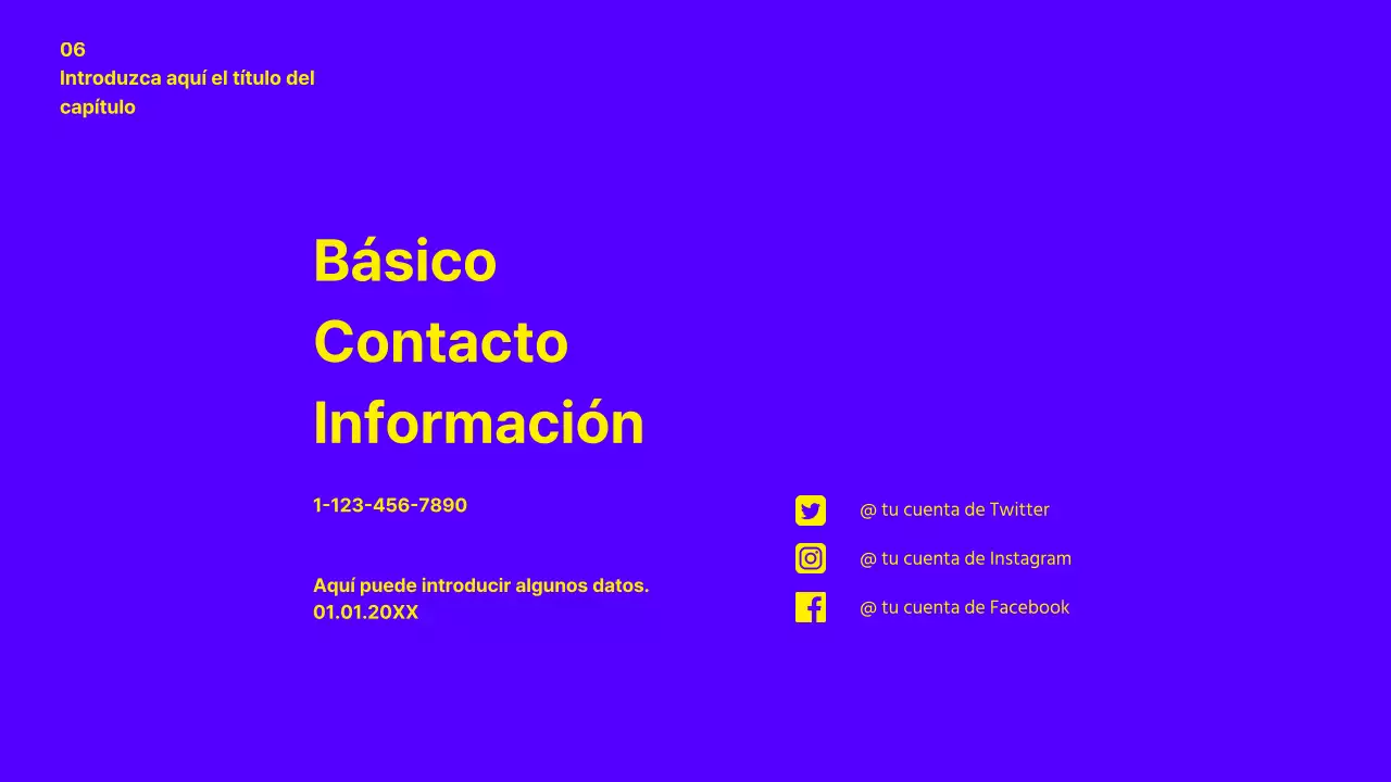 Presentación de la cartera