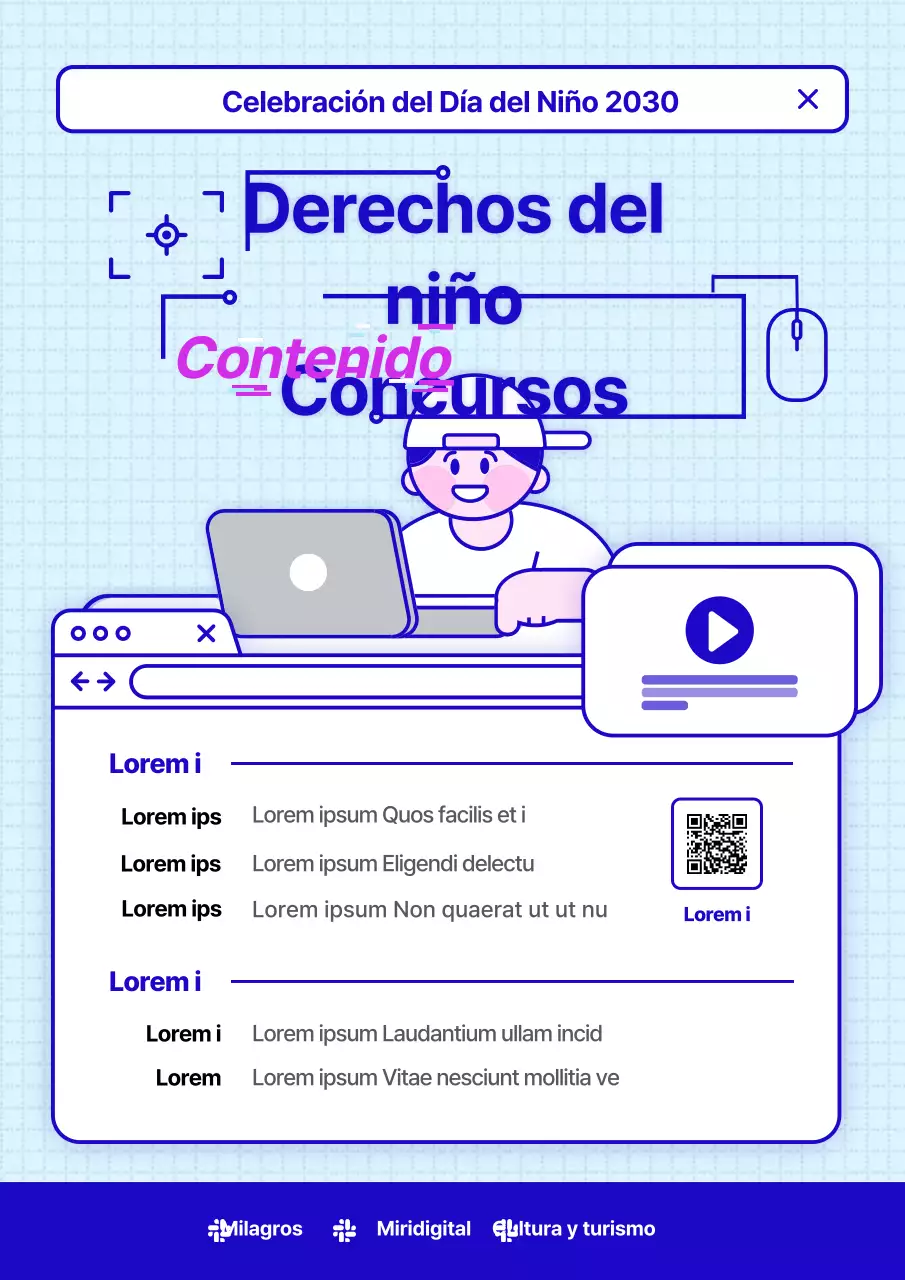 Simpáticas ilustraciones en el Concurso Azul de Contenidos Mediáticos sobre los Derechos de la Infancia