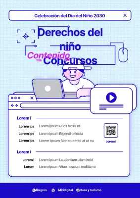 Simpáticas ilustraciones en el Concurso Azul de Contenidos Mediáticos sobre los Derechos de la Infancia