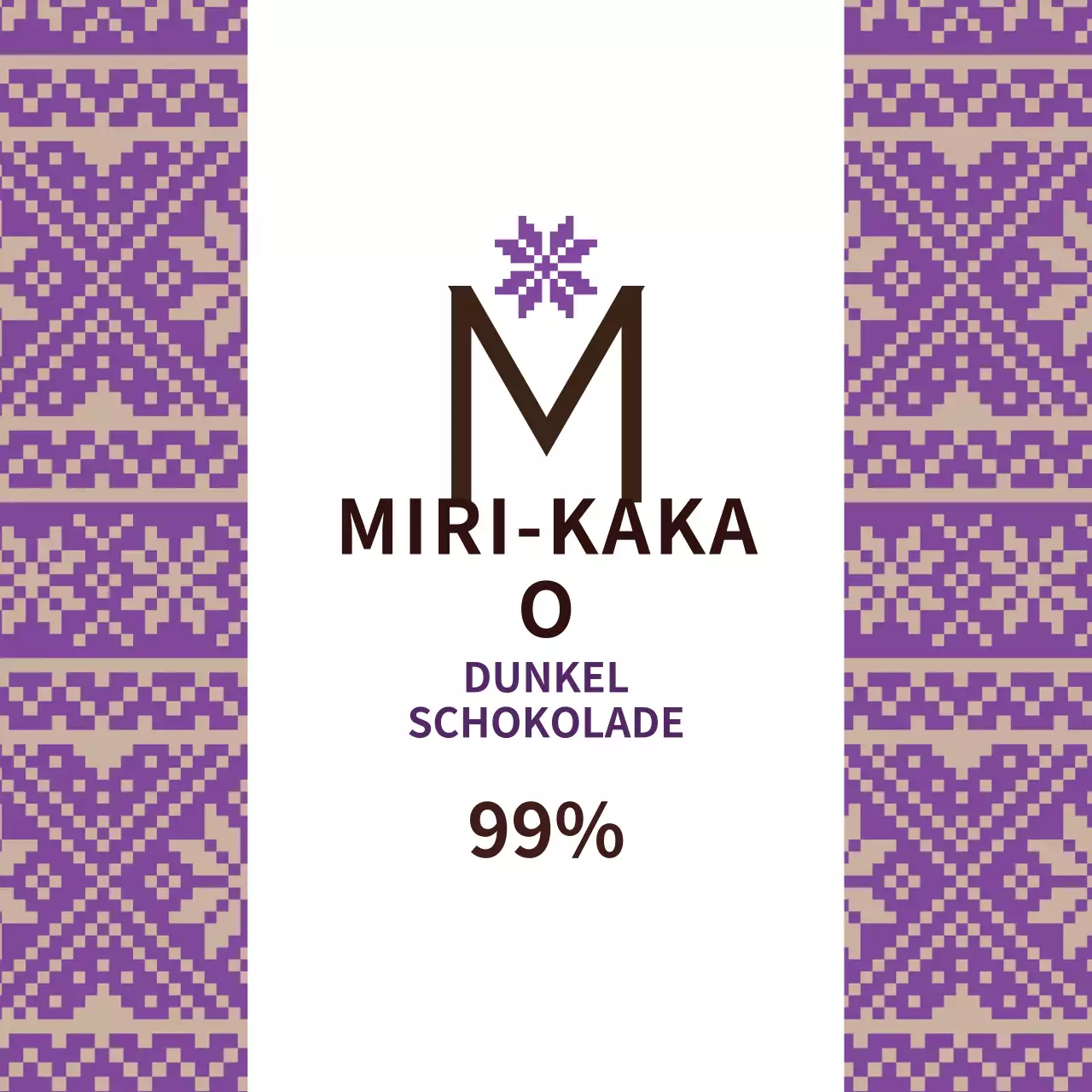 Lila Schneeflockenmuster Diffusor Etikett