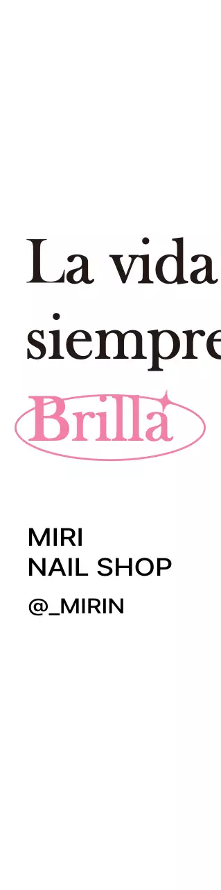 Lujosa promoción de la tienda de nail art en rosa y negro