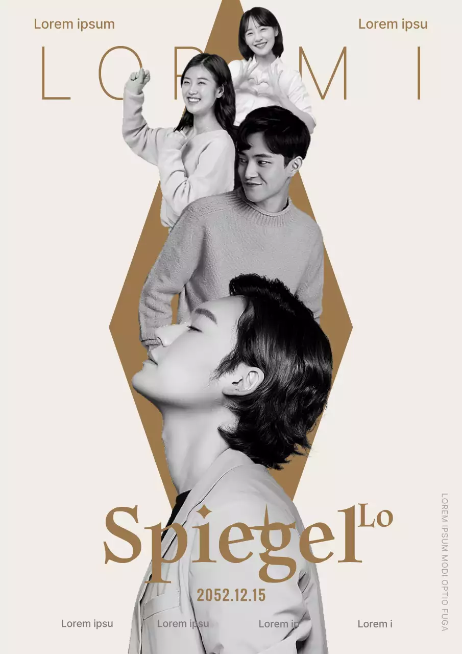 Die Zeremonie für den Mitarbeiter des Jahres in Beige und Gold