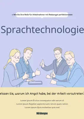 Einfacher lila und gelber Einband für ein Sprachlernbuch