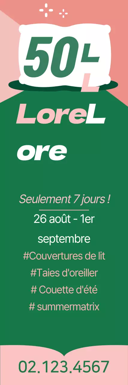 Arrêt de la saison de la literie d'été