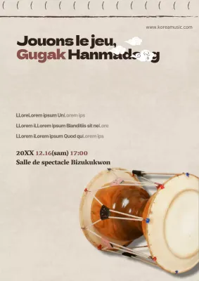 Promouvoir un simple spectacle classique avec une photo d'un violon en ivoire