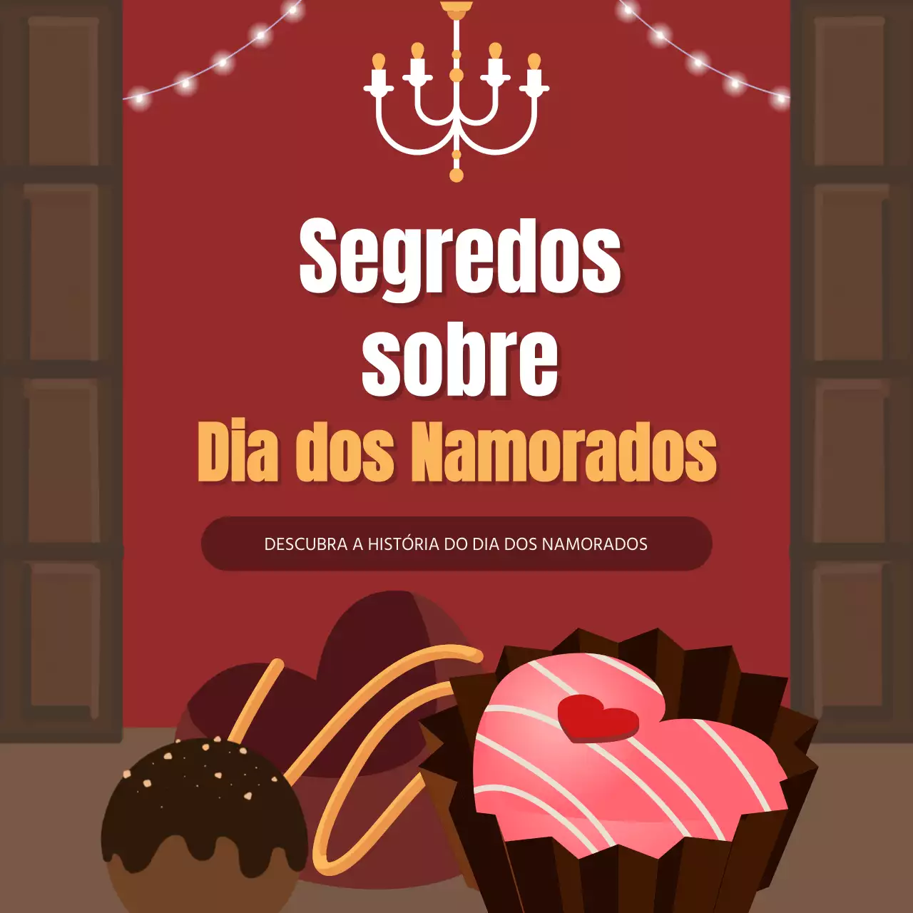 Dia dos Namorados TMI em bordeaux e castanho