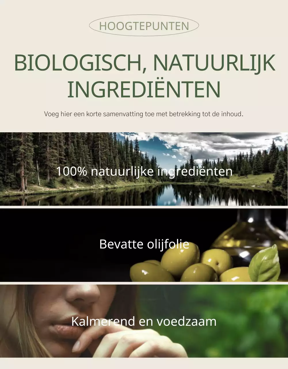 Groene en eenvoudige lippenbalsem cosmetica