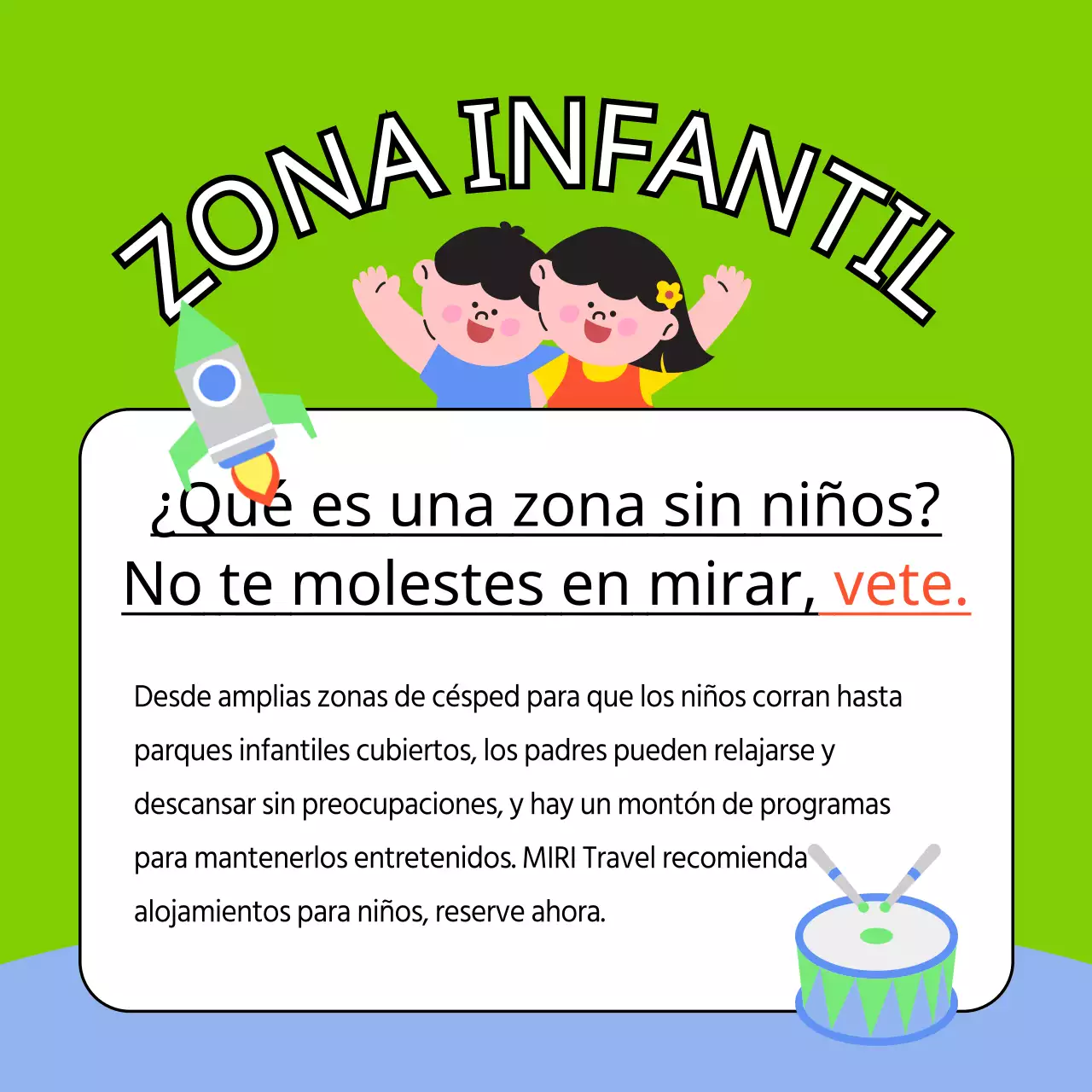 Alojamientos bonitos, coloridos y aptos para niños