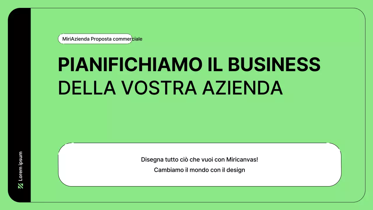 Illustrazione aziendale con linee semplici in verde