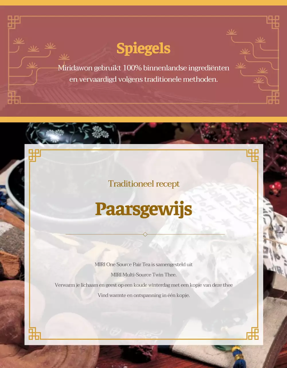Meer informatie over traditionele Painghua-thee